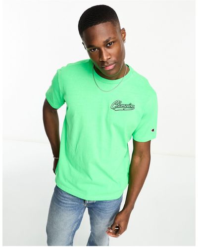 Champion Rochester - t-shirt stile resort rétro slavato - Verde