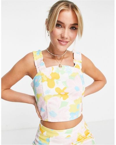 New Look Co-ord Crop Top - White