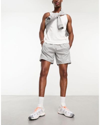 adidas Originals Adidas Running Own The Run Melange 5 Inch Shorts - Grey