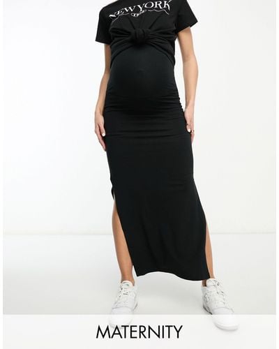 Mama.licious Mamalicious Maternity Jersey Maxi Skirt - Black