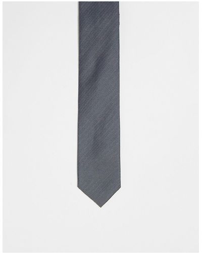 ASOS Cravate classique - anthracite - Bleu