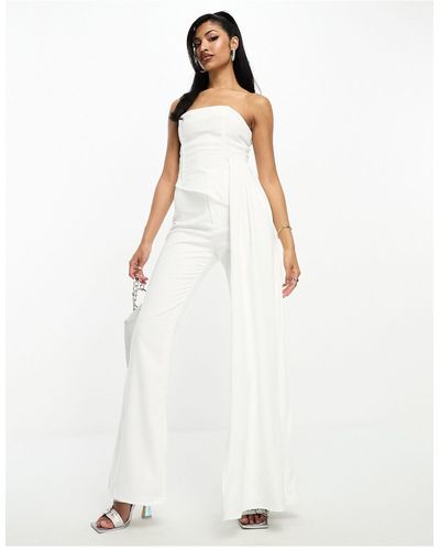 Missy Empire Pantalon habillé d'ensemble - Blanc