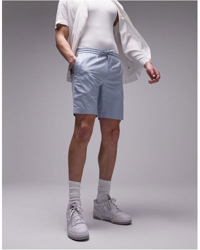 TOPMAN Pantalones cortos azules con cinturilla elástica - Morado