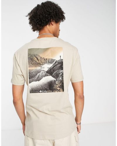Columbia Westhoff - T-shirt Met Print Op - Naturel