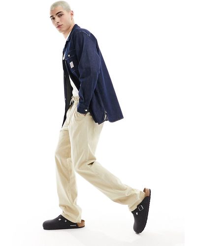 ASOS Pantalon droit à enfiler avec taille élastique - taupe - Neutre