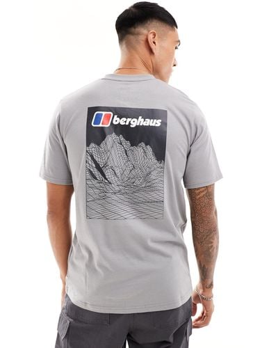 Berghaus Mountain Lineation Short Sleeve T-shirt - Grey