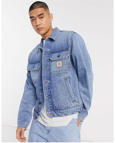 Carhartt Stetson - giacca di jeans slavato - Blu