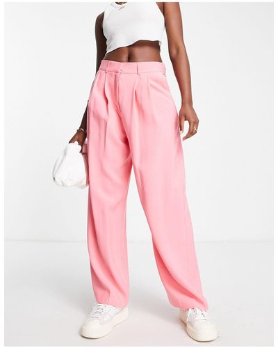 ASOS Low Slung Slouchy Dad Trouser - Pink