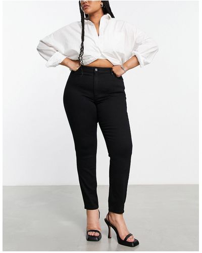 ASOS Asos design curve - jean skinny - épuré - Noir