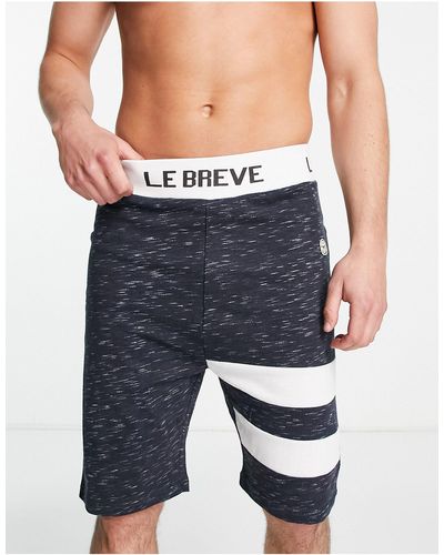 Le Breve Lounge Stripe Shorts - Blue