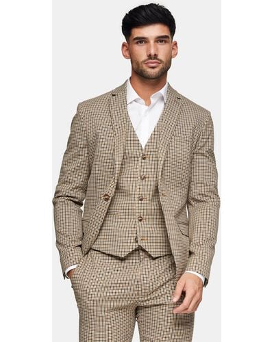 TOPMAN Skinny Single Breasted Suit Jacket - Multicolor