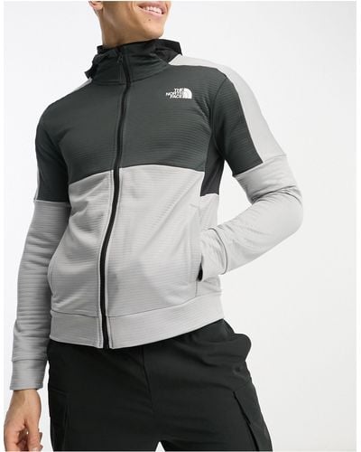 The North Face Training Mountain Athletic - Fleece Hoodie Met Rits - Grijs