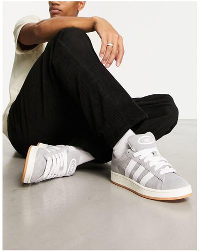 adidas Originals Campus - sneakers anni '00 grigie con suola - Nero