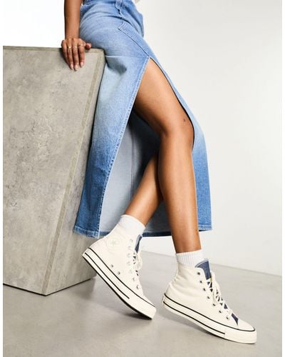Converse Chuck Taylor All Star Denim Sneakers - White