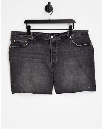 Levi's – 501 original – jeans-shorts - Schwarz