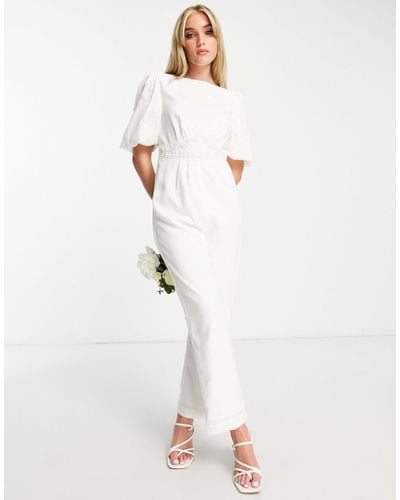 Hope & Ivy – bridal – jumpsuit - Weiß