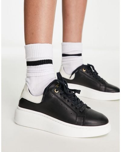 Barbour Amanza - sneakers nere con suola flatform - Bianco