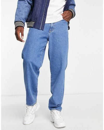 Stan Ray Jeans a 5 tasche affusolati lavaggio medio - Blu