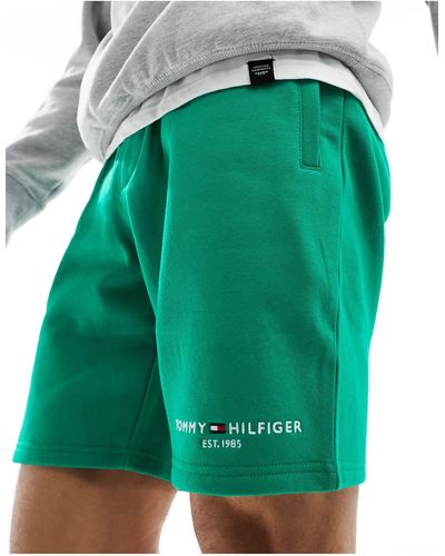 Tommy Hilfiger Small Logo Sweatshorts - Green
