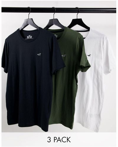 Hollister 3 Pack T-shirts - Multicolor