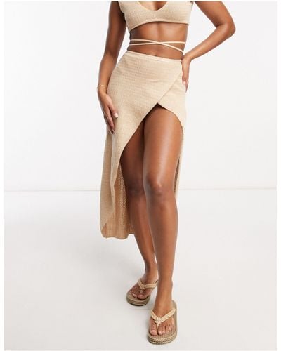 Flook Premium Fia Beach Skirt Co-ord - White