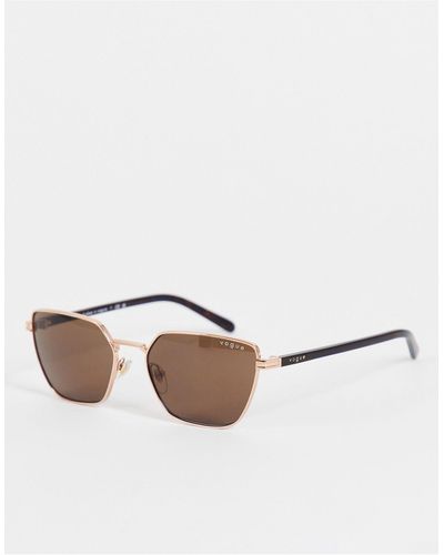 Vogue X hailey bieber - occhiali da sole cat-eye - Bianco
