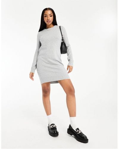 Vero Moda Knitted Mini Jumper Dress - White