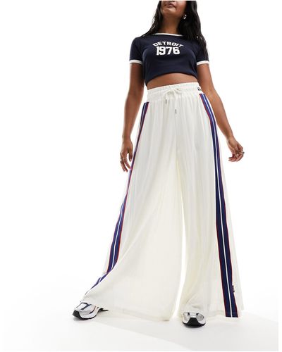 Ellesse Lillie Wide Leg Track Trousers - White