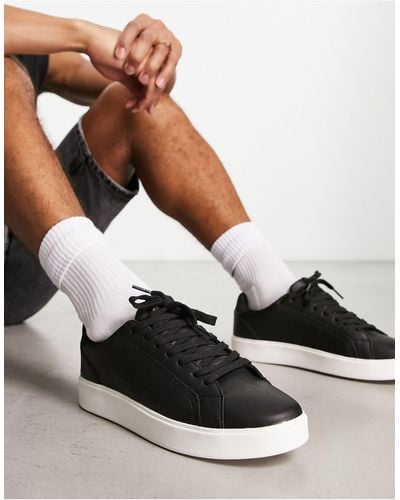 Pull&Bear Sneakers stringate nere - Bianco