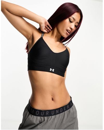 Under Armour Infinity Covered Low Support Sports Bra - Black