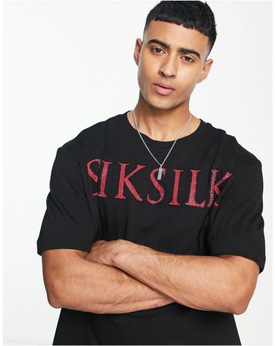 SIKSILK Oversized T-shirt - Zwart