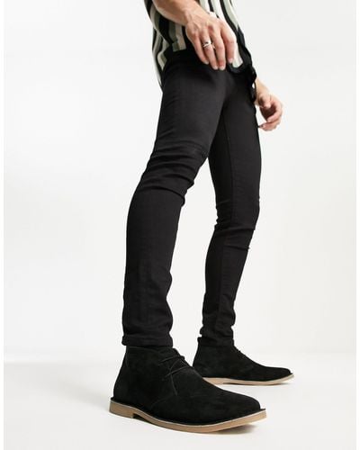 French Connection Suede Desert Boots - Black