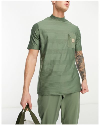 adidas Originals Adicross - hooggesloten T-shirt Met Zak En Textuur - Groen