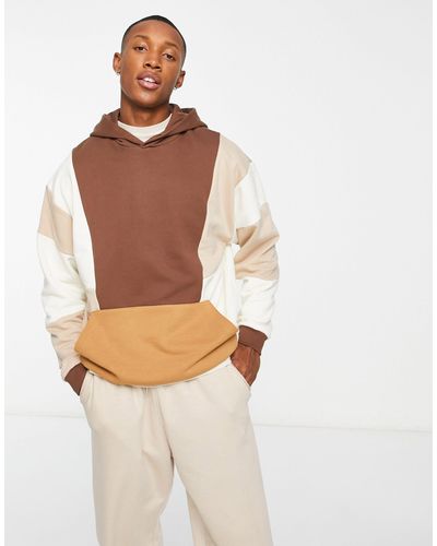 Multicolor color cheap block oversized hoodie