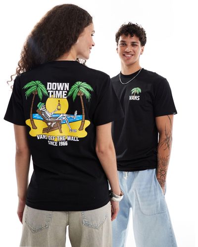 Vans Down Time Back Print T-shirt - Black