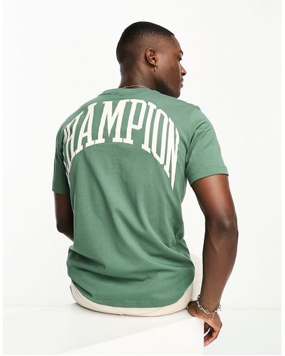 Champion Rochester city explorer - t-shirt con stampa del logo sul retro - Verde