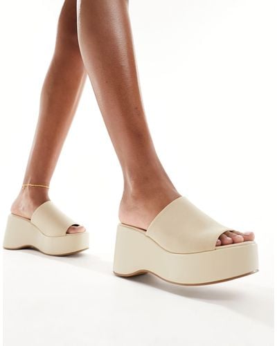 Glamorous Platform Sandals - Natural