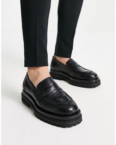 ASRA Fowler Chunky Loafers - Black