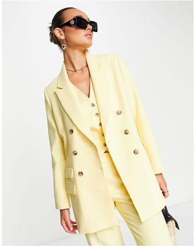 SELECTED Femme Tailored Suit Blazer - Yellow