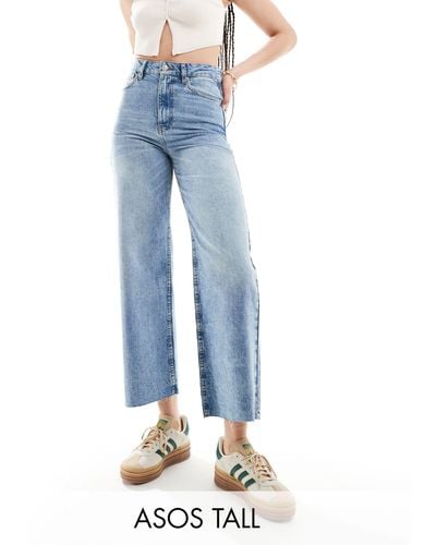 ASOS Asos design tall – kurz geschnittene jeans - Blau