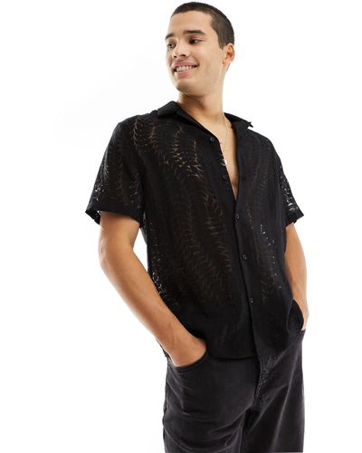 River Island Camisa negra - Negro