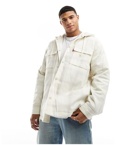 Levi's Hooded Jackson Worker Overshirt - Natural
