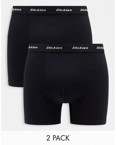 Dickies – 2er-multipack eng geschnittene boxershorts - Schwarz