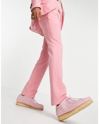 Twisted Tailor Pantaloni da abito skinny - Rosa