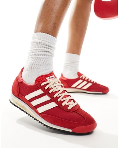 adidas Originals Sl 72 og - sneakers rosse e crema - Rosso