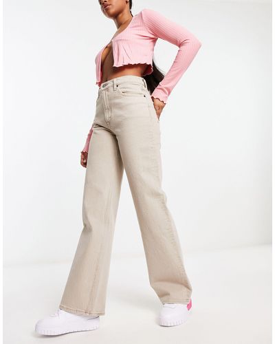 Abercrombie & Fitch Jeans comodi écru anni '90 - Neutro