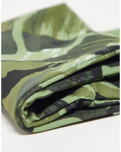 Nike – stirnband für herren mit military-muster - Grün