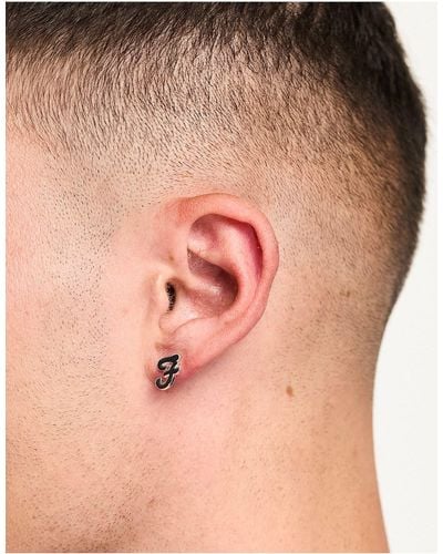 Farah Boucles d'oreilles à logo monogramme - Rose