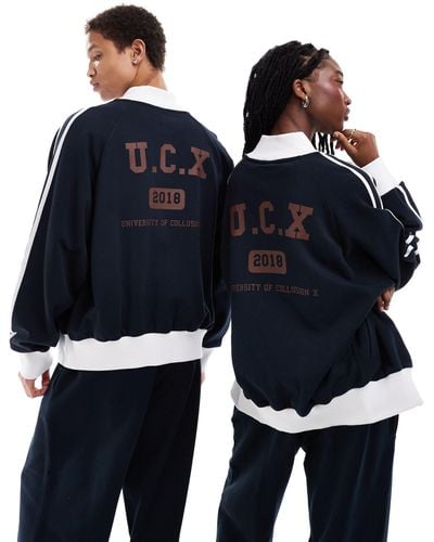 Collusion Unisex Track Jacket Co-ord - Blue