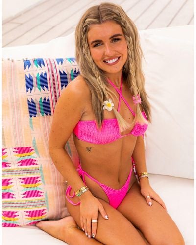 South Beach X miss molly – gekräuselte bikinihose - Pink